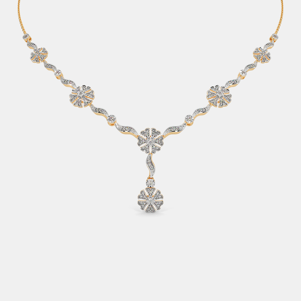 The Gilded Petal Y Necklace