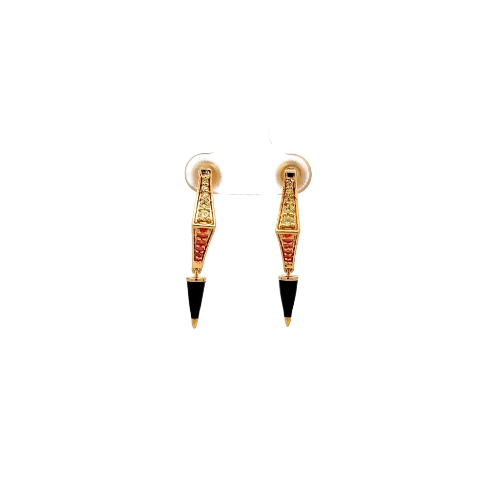The Neto Dangle Hoop Earrings