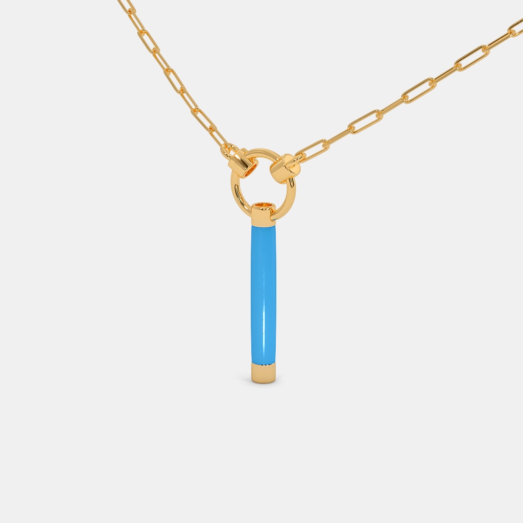 The Dodger Blue Pendant Necklace