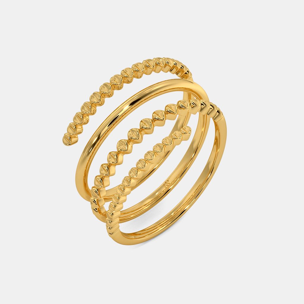 Lavish Multi-Flower CZ 22k Gold Ring – Andaaz Jewelers