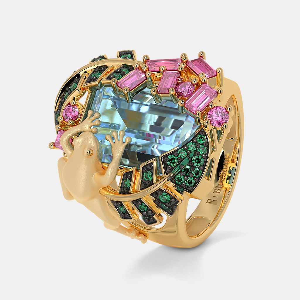 Frog gold ring shop