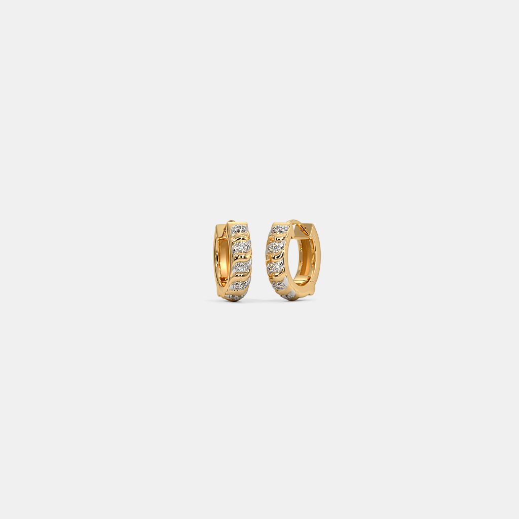 Kids diamond hoop earrings discount