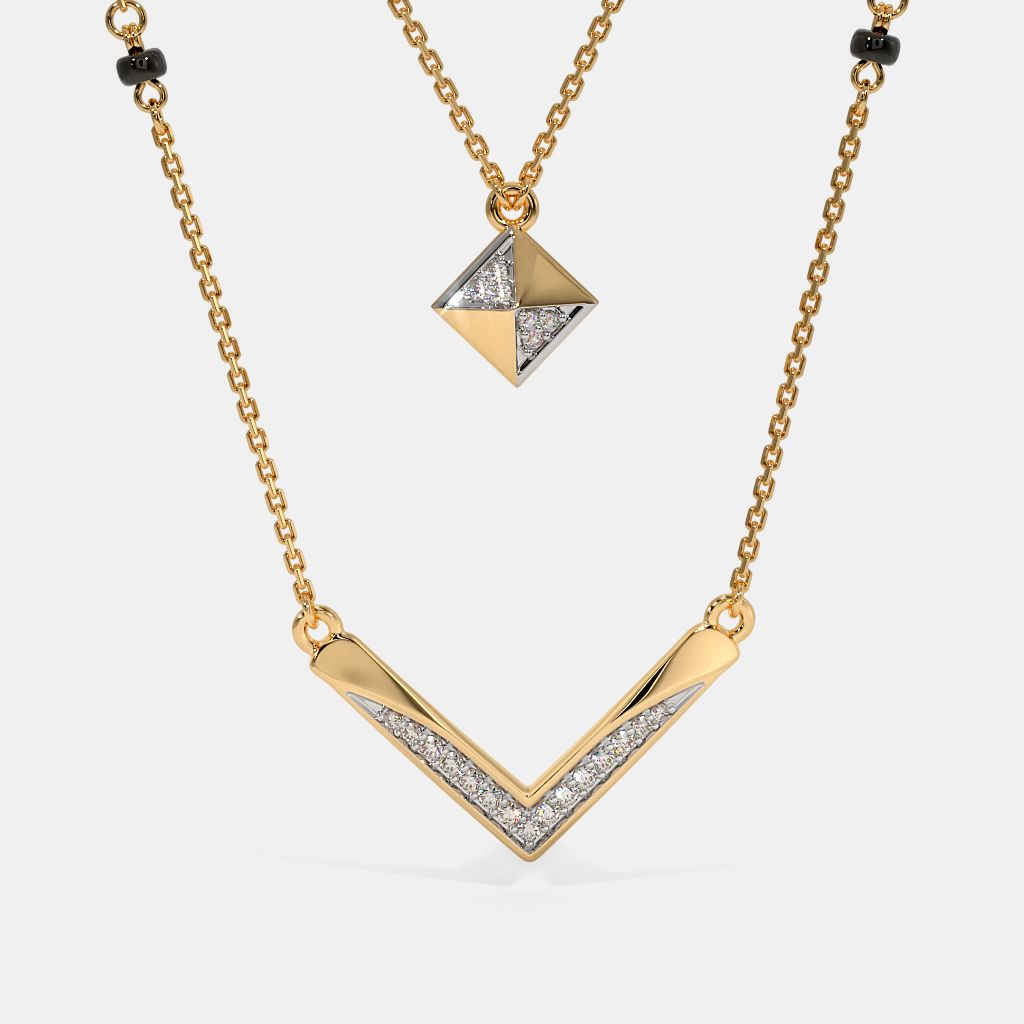 V new arrivals shaped mangalsutra