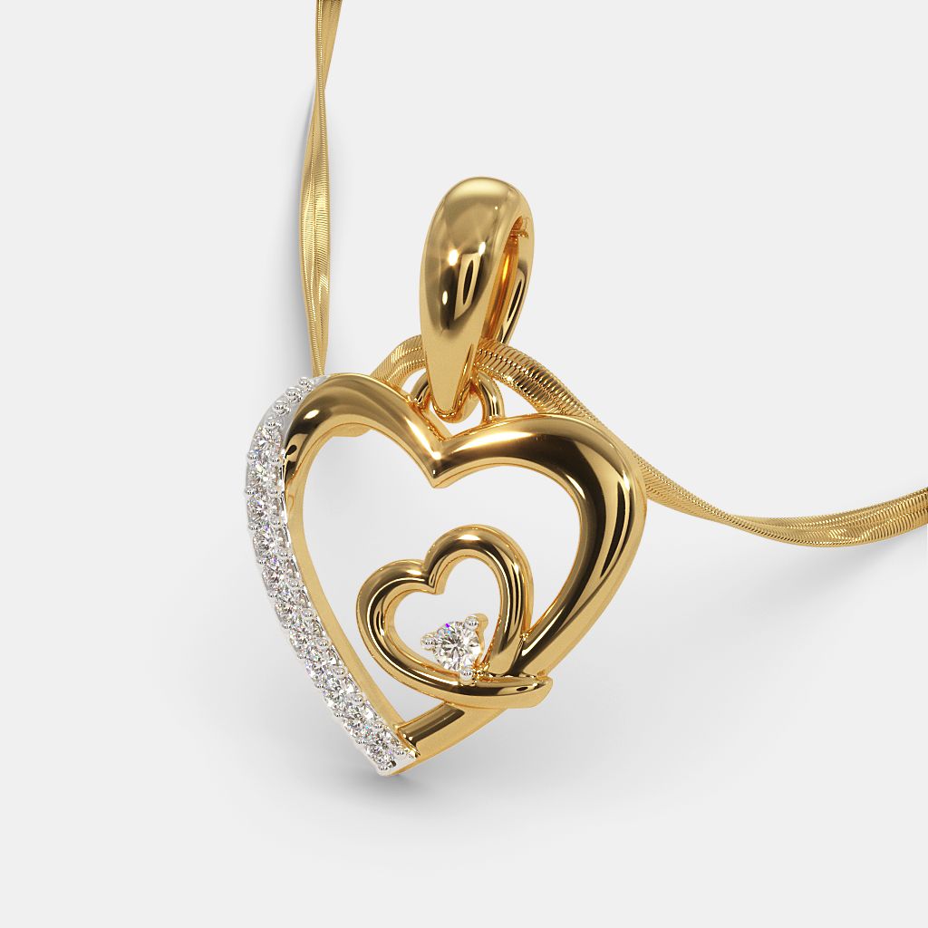 The Lovers Hearts Pendant BlueStone