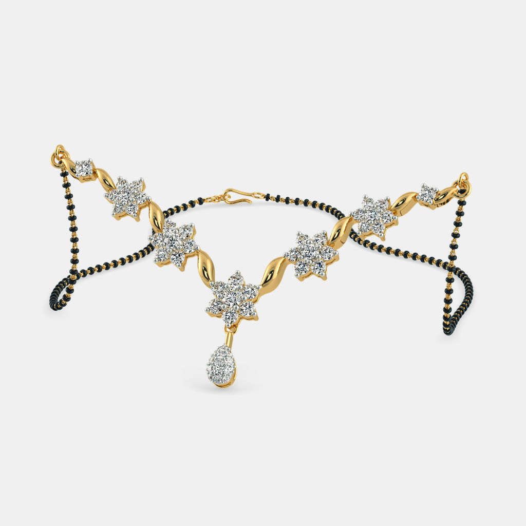 Bluestone diamond mangalsutra cheap designs