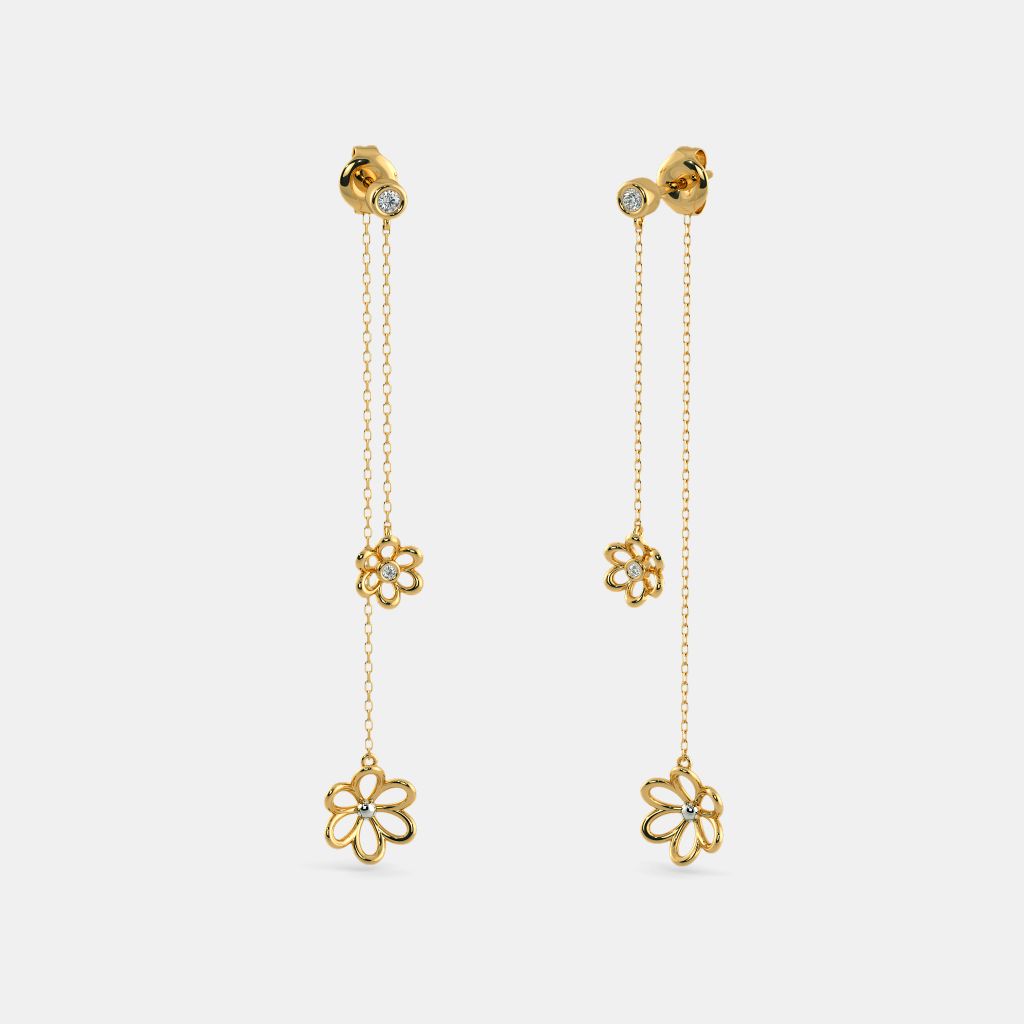14K 9K Gold Hoop Earrings Geometric Bar Circle Earrings Long - Etsy