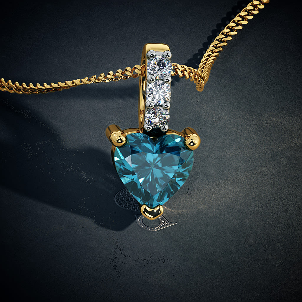 Blue Stone Pendants Buy 150+ Diamond And Gemstone Pendants Designs
