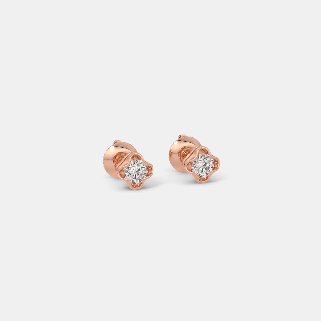 The Jovaska Solitaire Stud Earrings