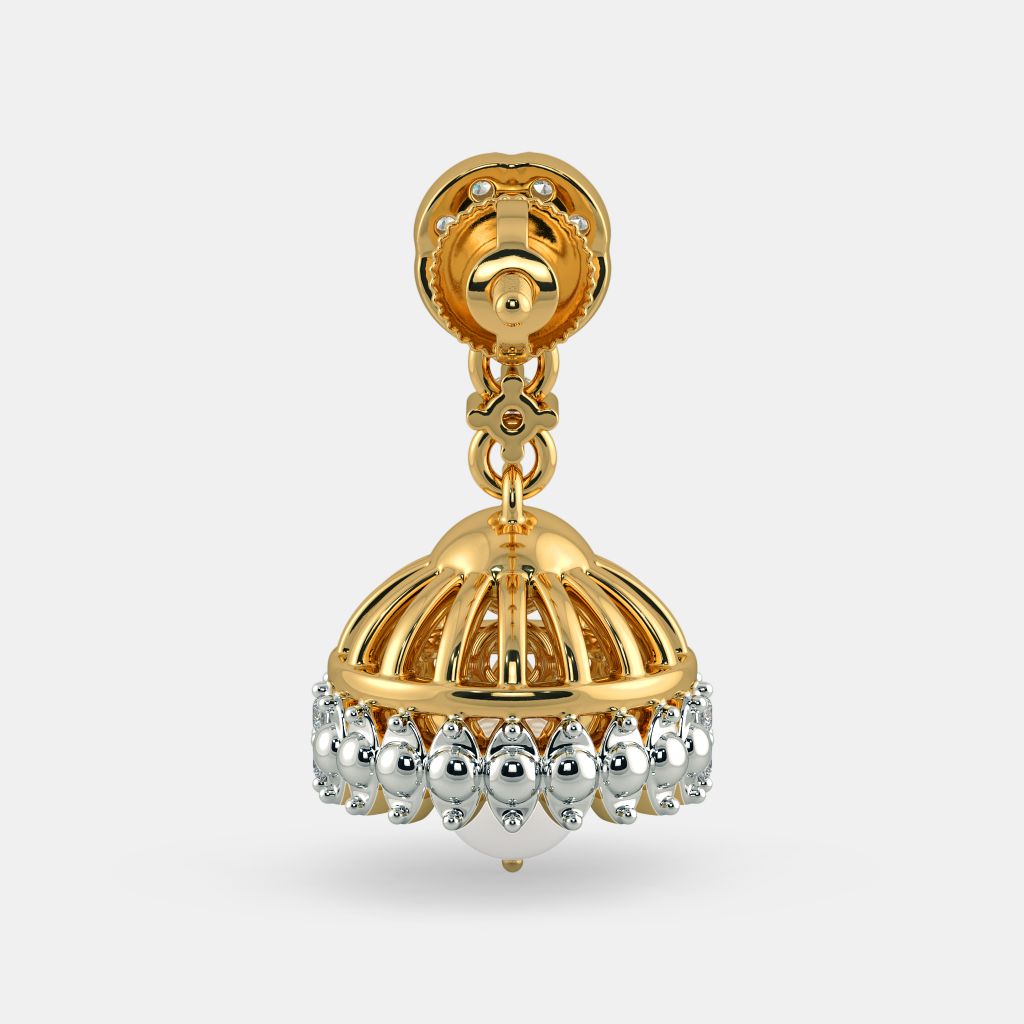 Blue stone jhumka top