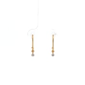 The Dangle Diamond Kids Hoop Earrings - thumb 3