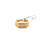The Diagonally Angled Signet Ring For Him - thumb 5