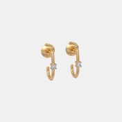 The Doina J Hoop Earrings - thumb 5
