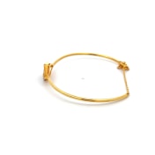 The Zigzag Oval Bangle - thumb 2