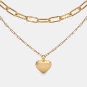 The Lennan Heart Layered Necklace - thumb 5