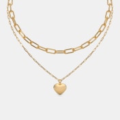 The Lennan Heart Layered Necklace - thumb 1