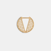 The Hidden Lace Huggie Earrings - thumb 8