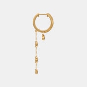 The Ruby Loop Dangle Hoop Earrings - thumb 6