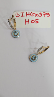 The Bluegleam Dangle Hoop Earrings - thumb 1