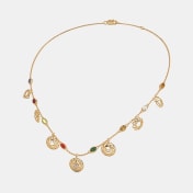 The Saptara Navaratna Station Necklace - thumb 4