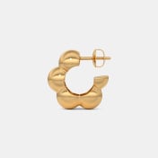 The Nacre J Hoop Earrings - thumb 7
