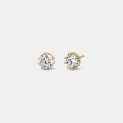 The Viron Solitaire Stud Earrings - thumb 1