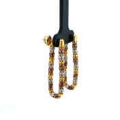 The Tromino Dangle Hoop Earrings - thumb 3
