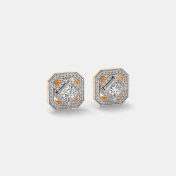 The Luvena Solitaire Stud Earrings - thumb 6