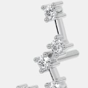 The Cassiopeia Constellation Multi Pierced Stud Earrings - thumb 4