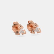 The Clio Multi Pierced Stud Earrings - thumb 4