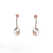 The Rosalinda Dangle Hoop Earrings - thumb 1