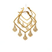 The Thomas Dangle Hoop Earrings - thumb 3