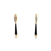 The Netanya Dangle Hoop Earrings - thumb 3