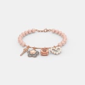 The Pearly Heart Charm Bracelet - thumb 1
