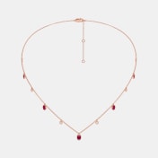 The Blazing Rubinoo Station Necklace - thumb 2