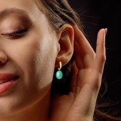 The Chryvara Dangle Hoop Earrings - thumb 2