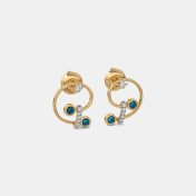 The Sandrine Stud Earrings - thumb 4