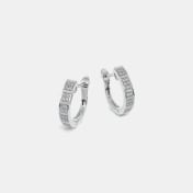 The Adaira J Hoop Earrings - thumb 5