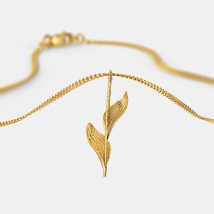 The Gold Blatt Stick Pendant 