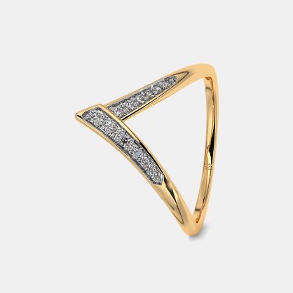 The Carla Chevron Ring