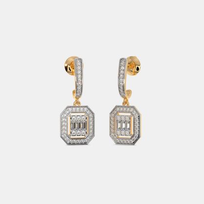 The Brooks J Hoop Dangle Earrings
