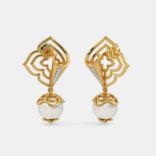 Pearl Earrings 200 Earring Designs Online In India 2018 The Adaavn Drop Earrings