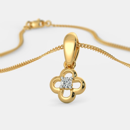 Buy 10 Gold Pendants Online Bluestone Com India S 1 Online Jewellery Brand