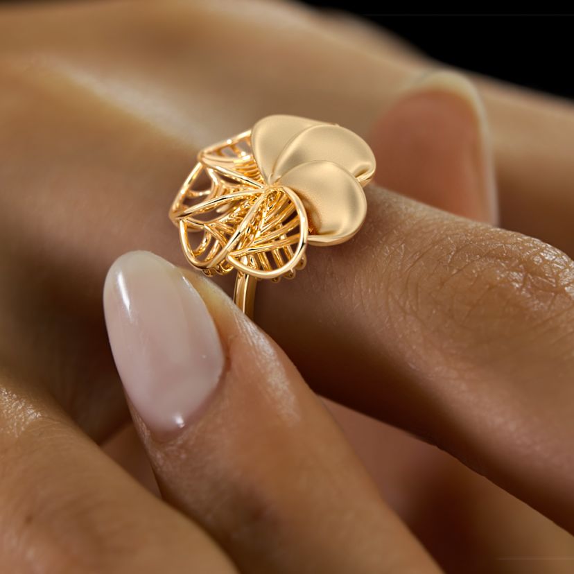 The Botanically Flowing Mushroom Ring - image 6