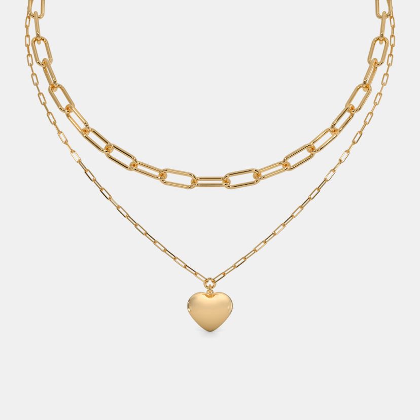 The Lennan Heart Layered Necklace - image 1