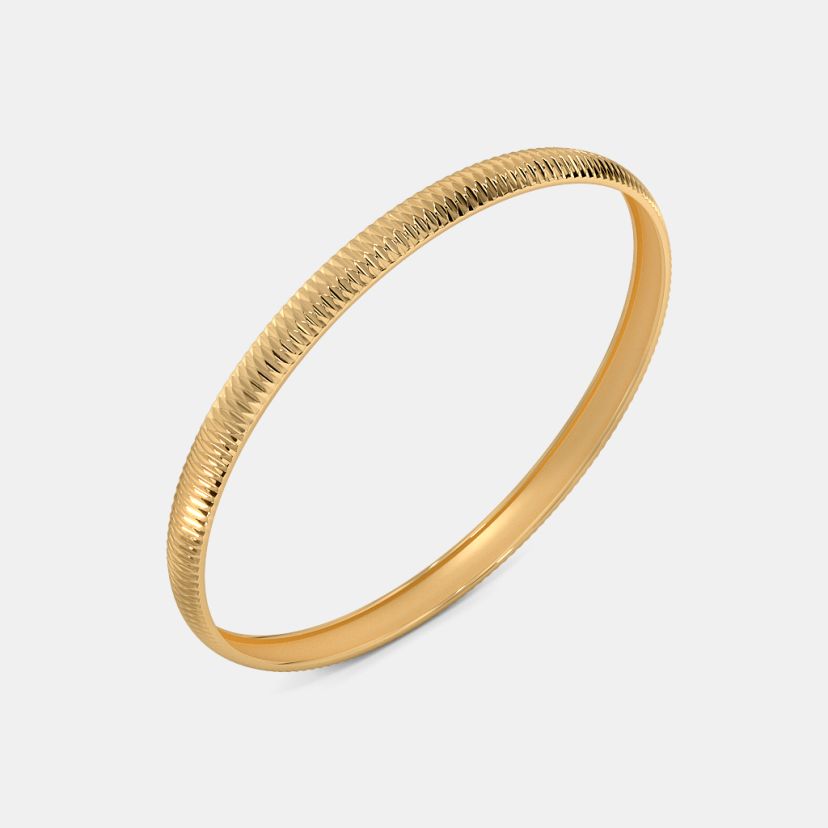The Tesni Textured Round Bangle - image 1