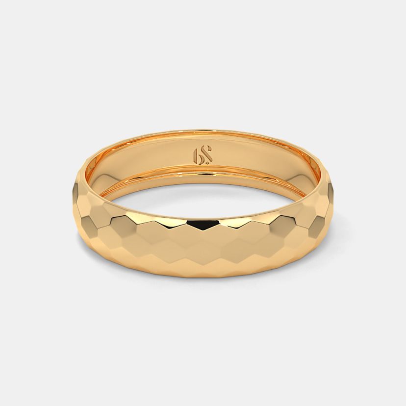 The Hilious Textured Band Ring For Him - image 5