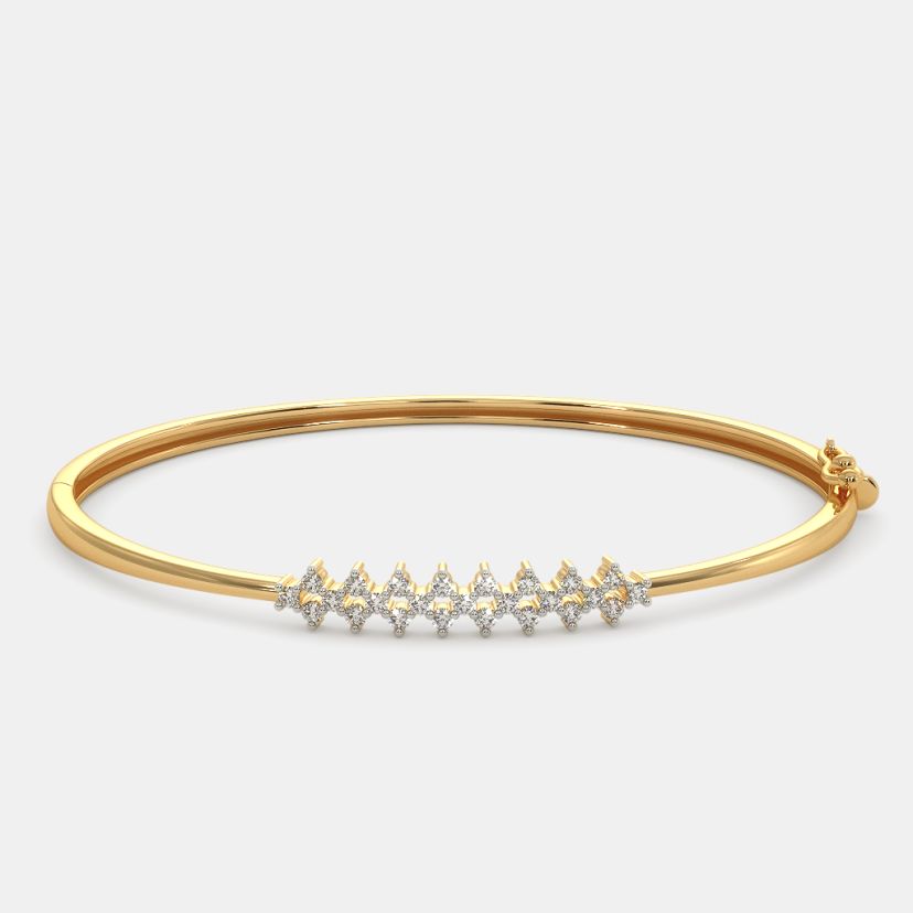 The Gracia Oval Bangle - Angle View 1