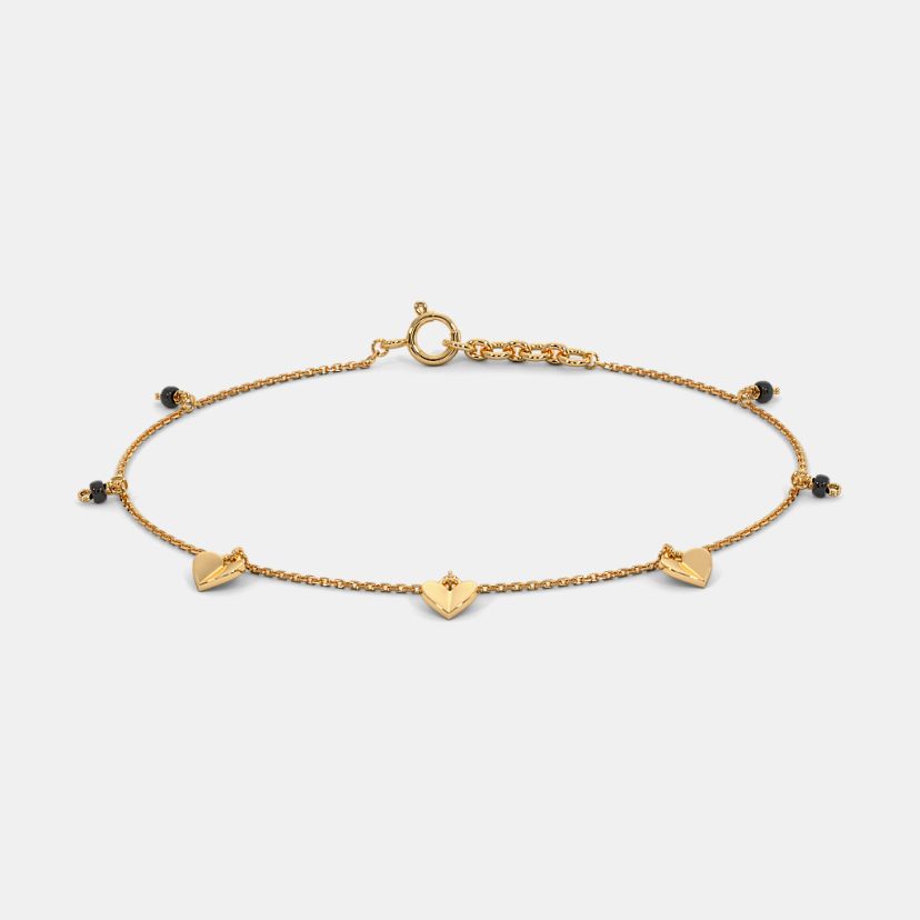 14KT Yellow Gold Two-As-One Mangalsutra Bracelet