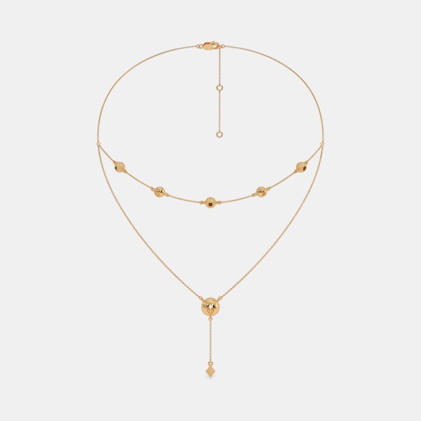 The Triad Geometry Layered Necklace - image 3