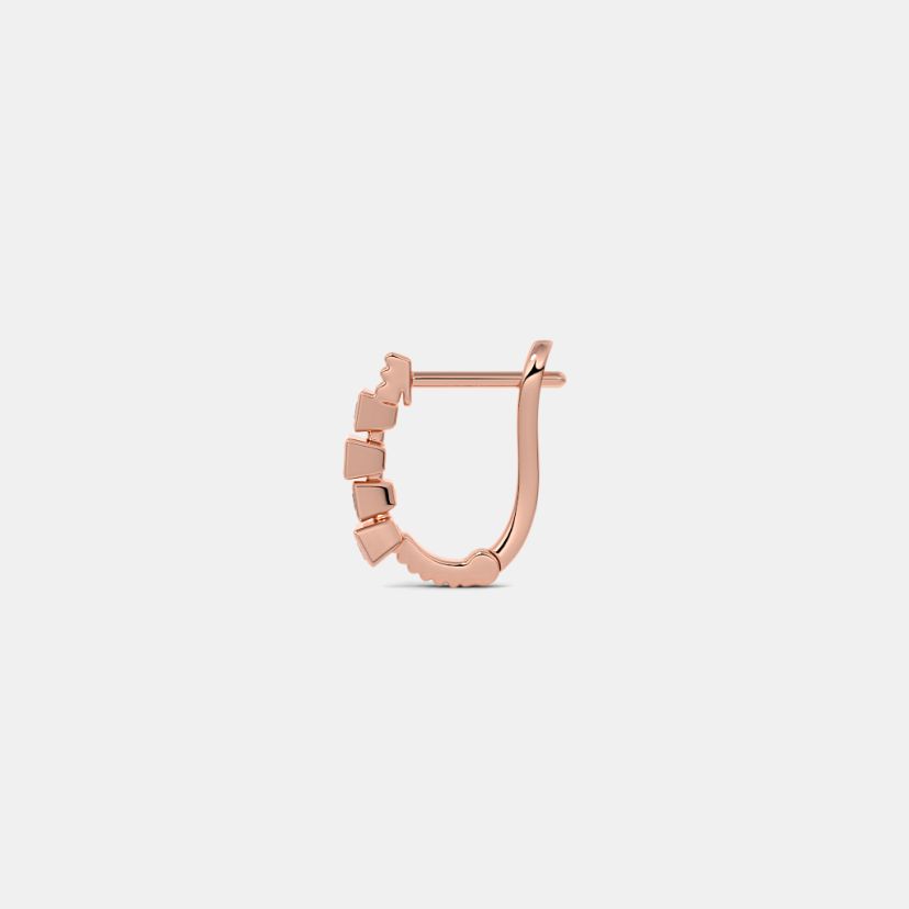 The Delice Rose Huggie Earrings - image 8